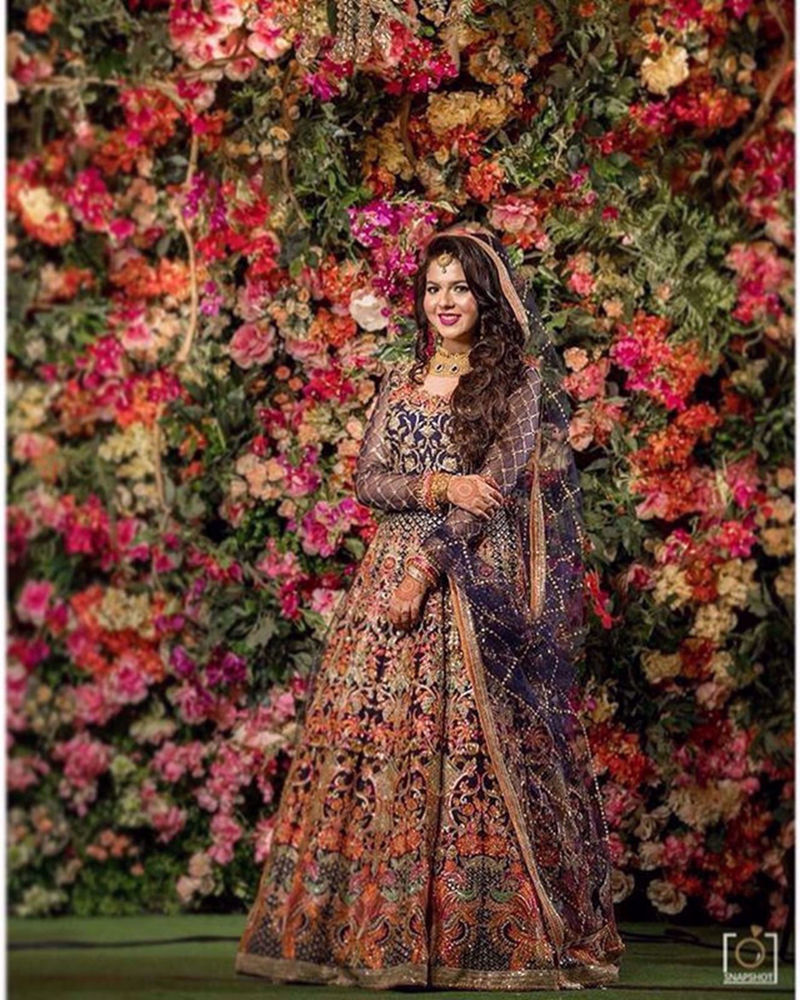 Picture of Maisha makes a beautiful bride in this extravegant lehnga with such detailed work
