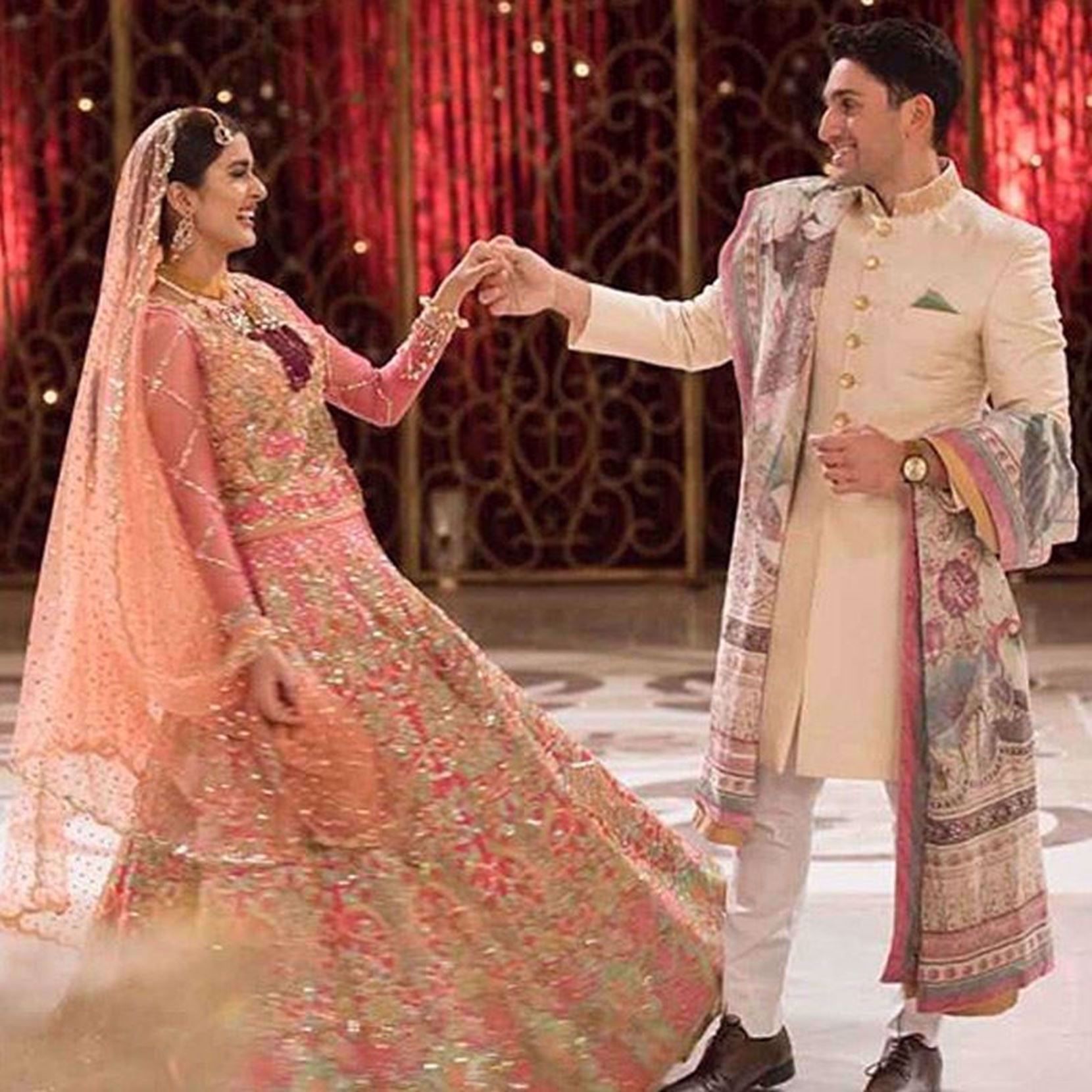 Picture of KUBRA KHAN & SHAZ KHAN OUTSHINE IN NOMI ANSARI'S CREATION