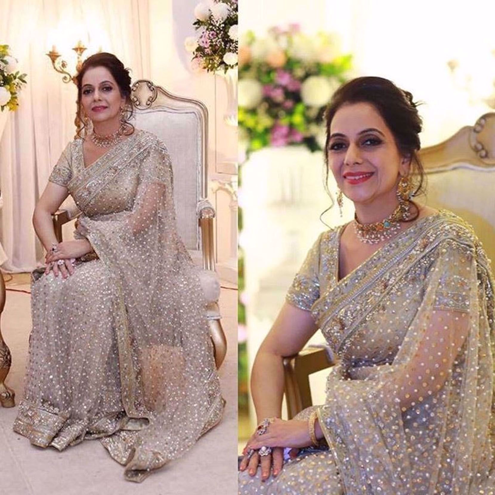 Picture of NABILA WASIM LOOKING ELEGANT IN A CUSTOM SARI