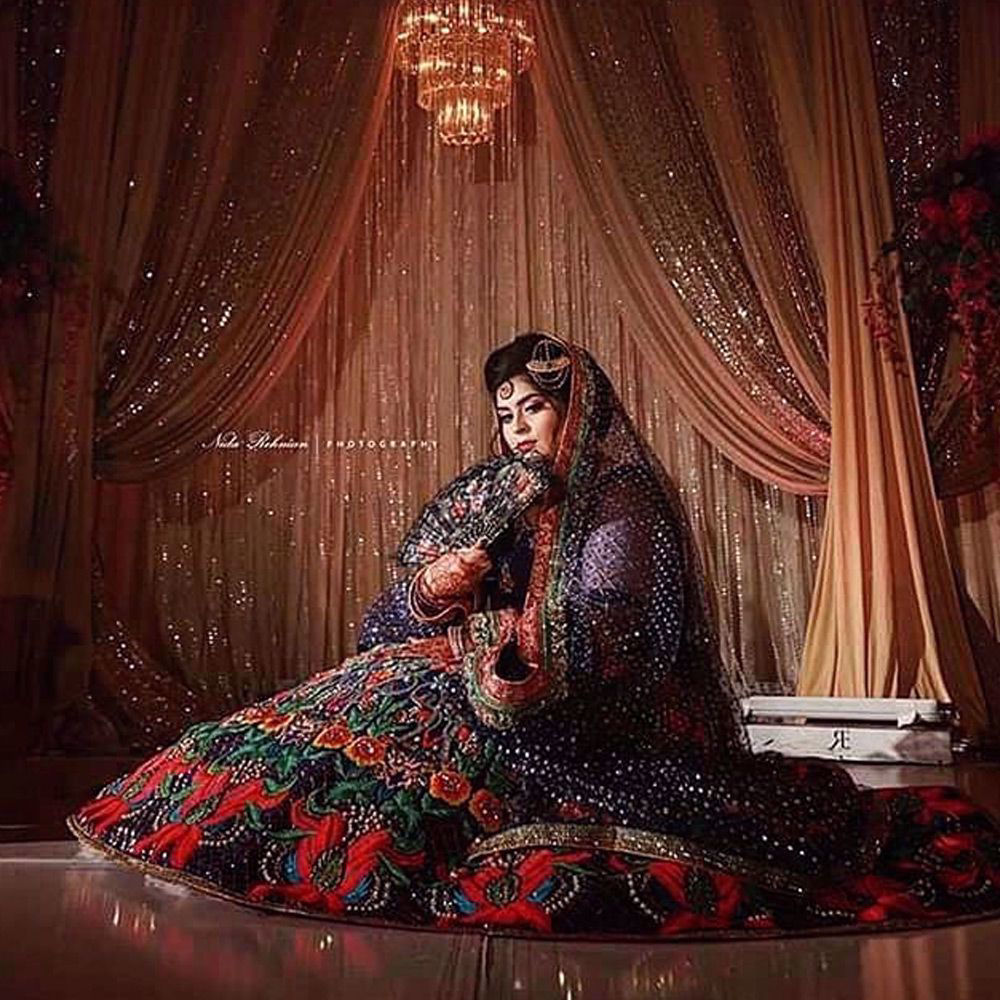 Picture of Client in a bridal wear by Nomi Ansari