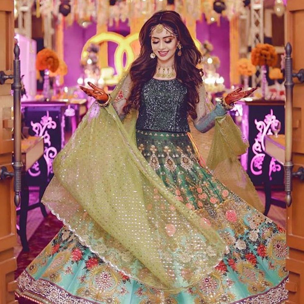 Picture of Our bride in signature piece by Nomi Ansari