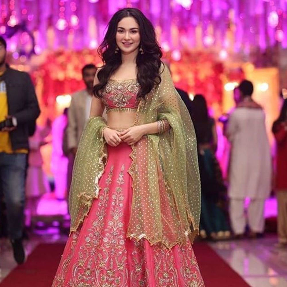 Picture of Our very cute Hania spotted wearing #nomiansari at a wedding in #Lahore