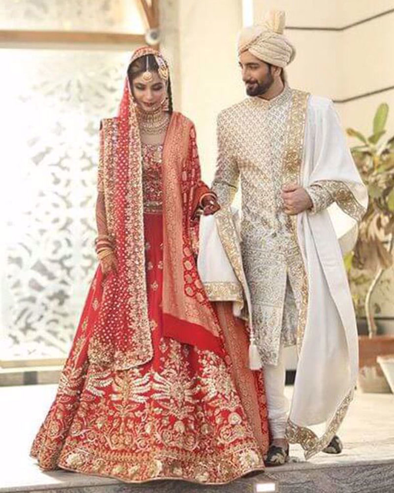 Picture of Ali and Syeda look absolutely regal in bespoke Nomi Ansari bridal and groom’s wear