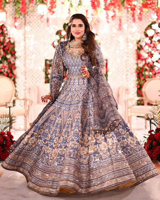 Picture of Our Cloudy lehnga, choli and dupatta is the perfect minimal show stopper for the season!