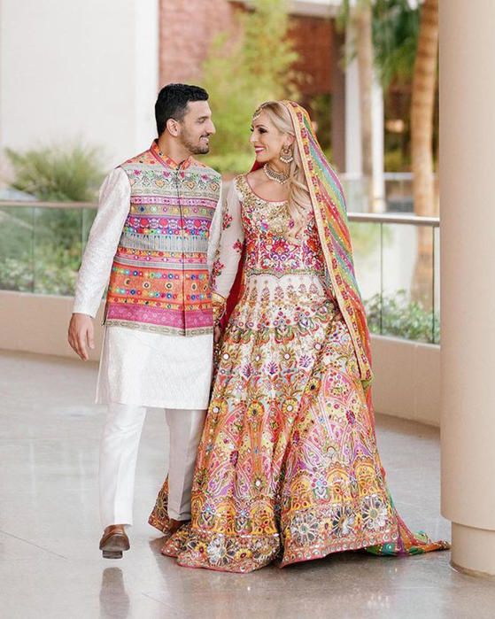 Picture of All our rainbow hues come together in celebration of Ashley and Shah’s big day.