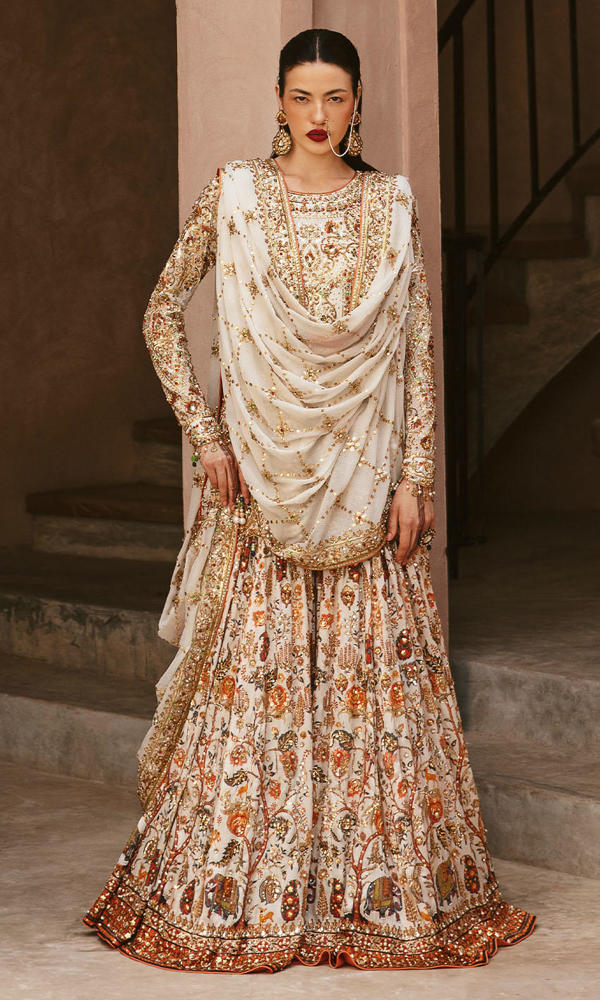 Pakistani designer hotsell nomi ansari dresses